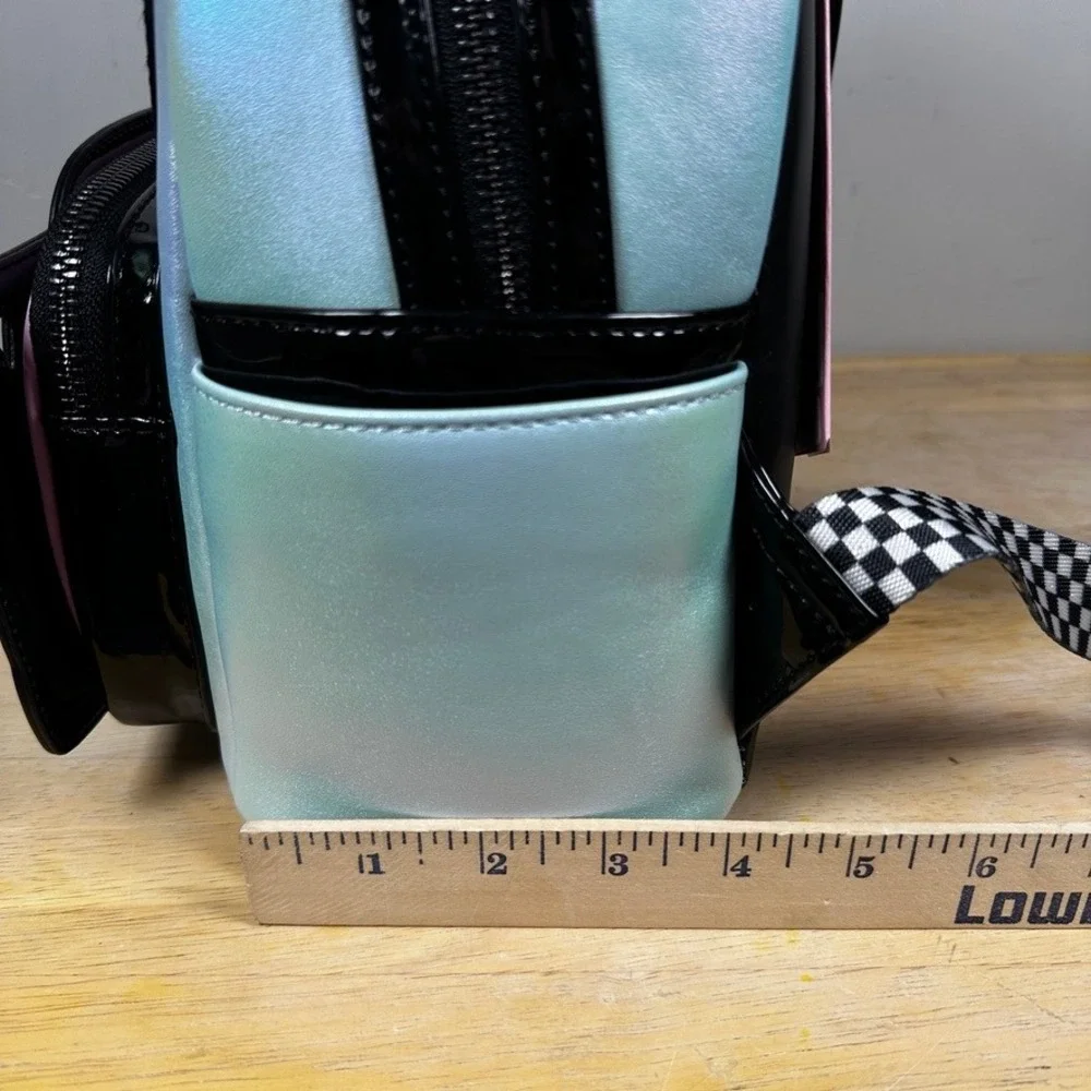 Loungefly Sanrio My Melody Tokyo Speed Mini Backpack‎ Iridescent Blue Race Car